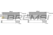 Filter, Innenraumluft BREMSI FC2481A
