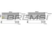 Filter, Innenraumluft BREMSI FC2481