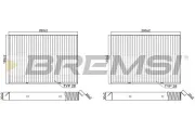 Filter, Innenraumluft BREMSI FC2541C