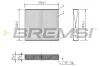 Filter, Innenraumluft BREMSI FC2572