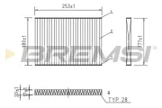 Filter, Innenraumluft BREMSI FC2587C