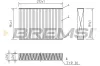 Filter, Innenraumluft BREMSI FC2588C