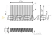Filter, Innenraumluft BREMSI FC2588