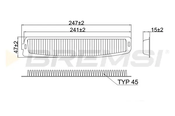 Filter, Innenraumluft BREMSI FC2592C