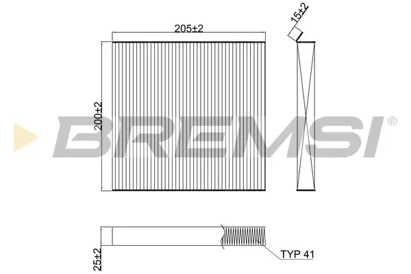 Filter, Innenraumluft BREMSI FC2623
