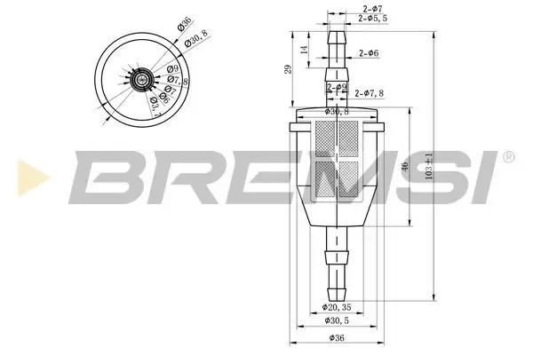 Kraftstofffilter BREMSI FE0034