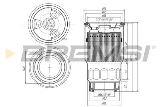 Kraftstofffilter BREMSI FE0046 Bild Kraftstofffilter BREMSI FE0046