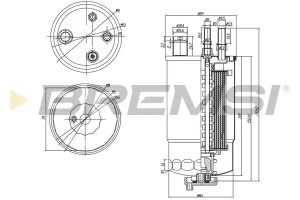 Kraftstofffilter BREMSI FE0050