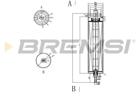Kraftstofffilter BREMSI FE0051 Bild Kraftstofffilter BREMSI FE0051