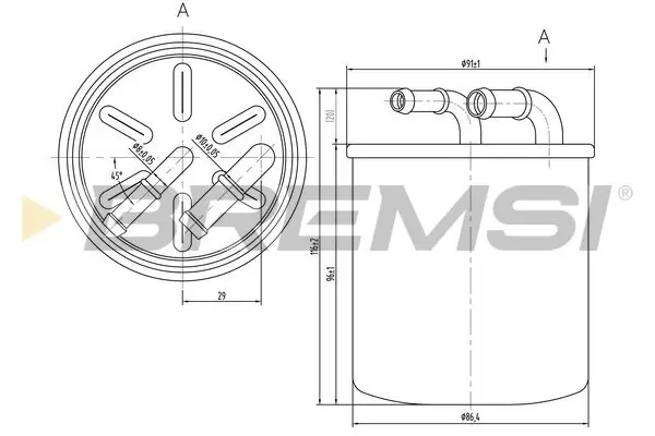 Kraftstofffilter BREMSI FE0059