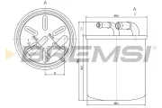Kraftstofffilter BREMSI FE0059