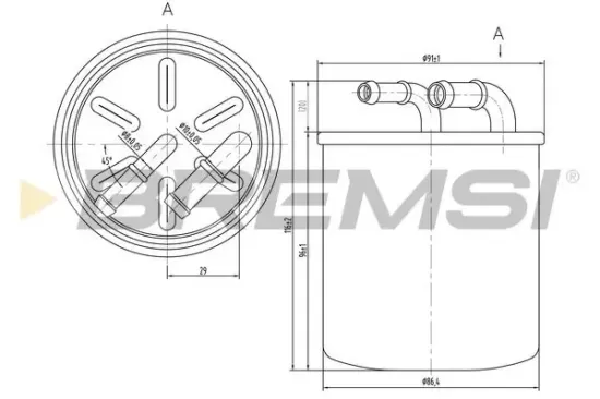 Kraftstofffilter BREMSI FE0059 Bild Kraftstofffilter BREMSI FE0059