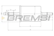 Kraftstofffilter BREMSI FE0062