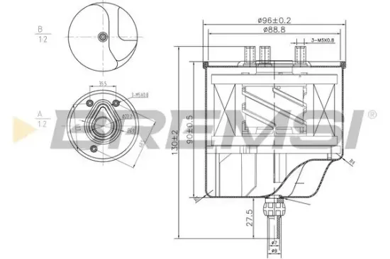 Kraftstofffilter BREMSI FE0156 Bild Kraftstofffilter BREMSI FE0156