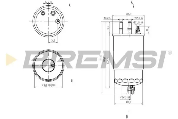 Kraftstofffilter BREMSI FE0158