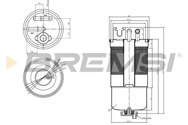Kraftstofffilter BREMSI FE0159