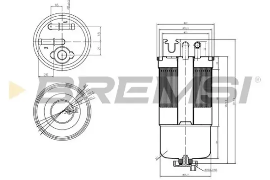 Kraftstofffilter BREMSI FE0159 Bild Kraftstofffilter BREMSI FE0159