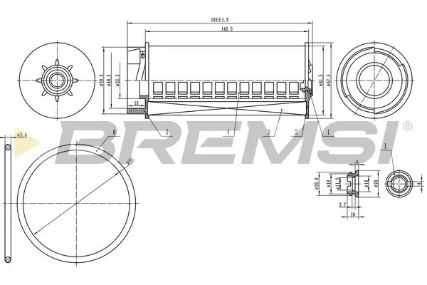 Kraftstofffilter BREMSI FE0334