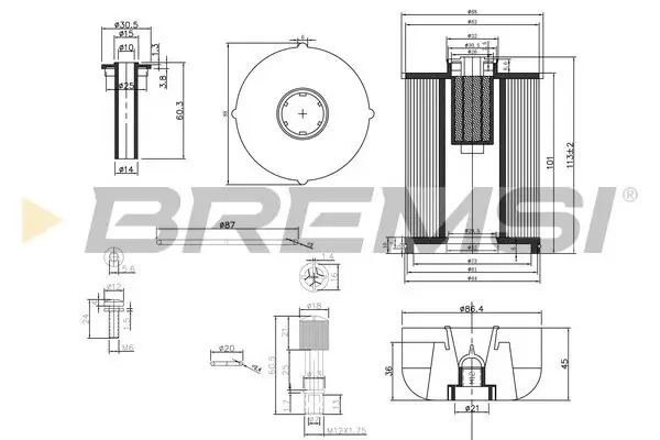 Kraftstofffilter BREMSI FE0337
