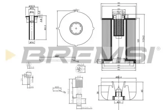 Kraftstofffilter BREMSI FE0337 Bild Kraftstofffilter BREMSI FE0337