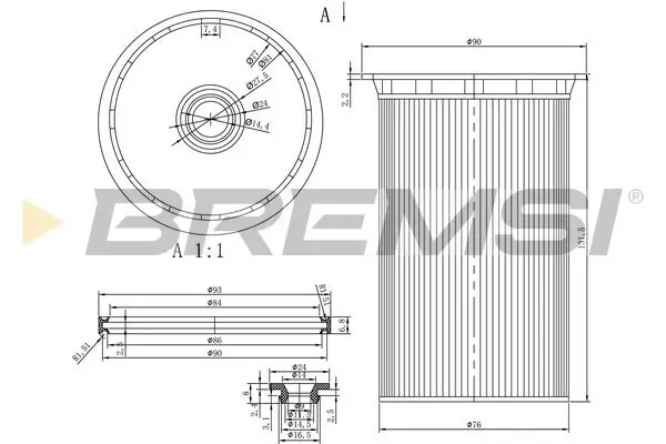 Kraftstofffilter BREMSI FE0341