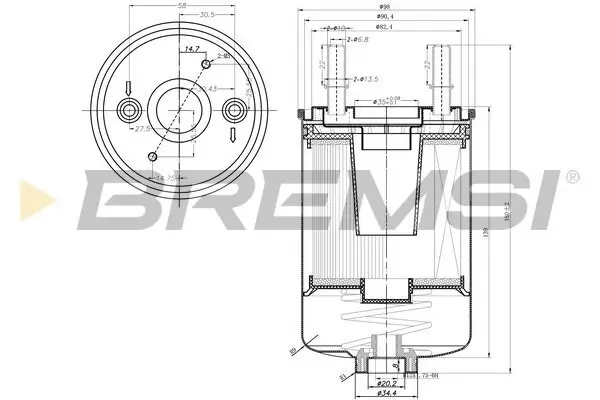 Kraftstofffilter BREMSI FE0350