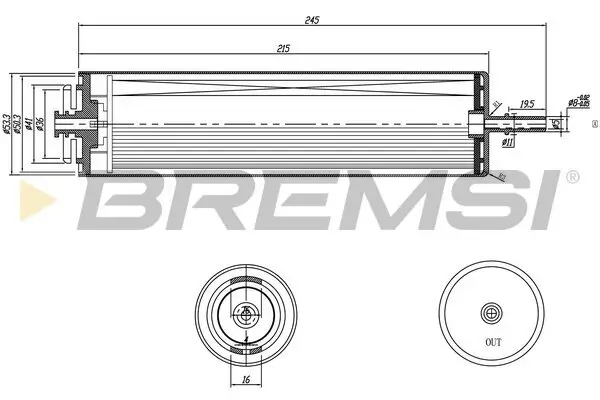 Kraftstofffilter BREMSI FE0353