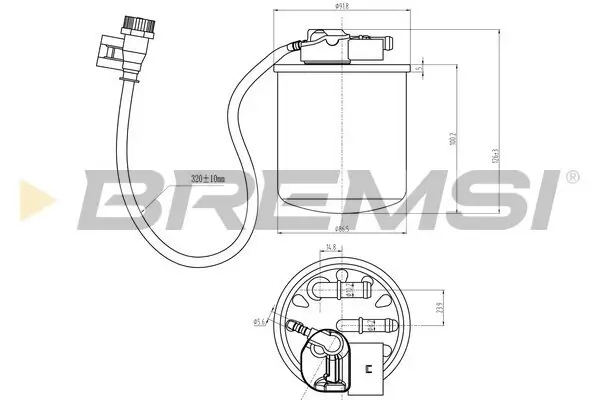 Kraftstofffilter BREMSI FE0383