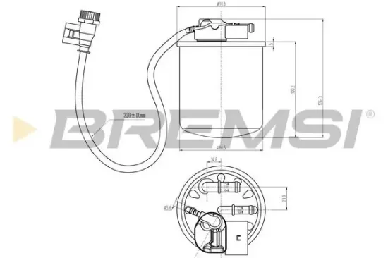 Kraftstofffilter BREMSI FE0383 Bild Kraftstofffilter BREMSI FE0383