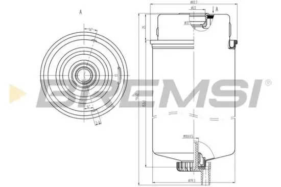 Kraftstofffilter BREMSI FE0387 Bild Kraftstofffilter BREMSI FE0387