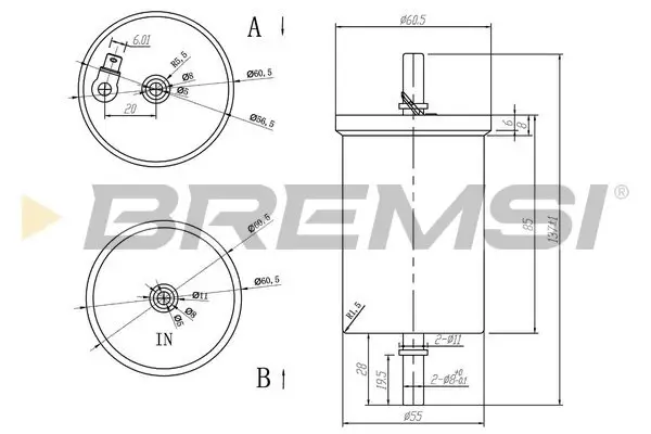 Kraftstofffilter BREMSI FE0390