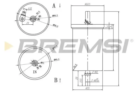 Kraftstofffilter BREMSI FE0390 Bild Kraftstofffilter BREMSI FE0390