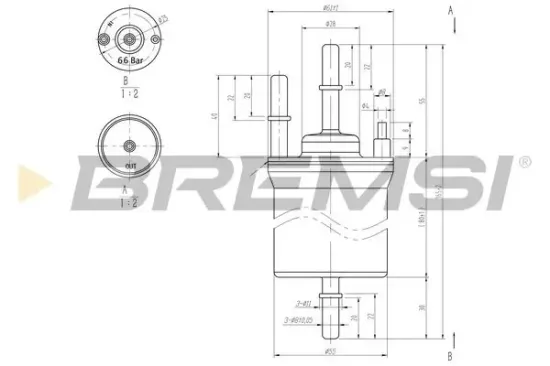 Kraftstofffilter BREMSI FE0392 Bild Kraftstofffilter BREMSI FE0392