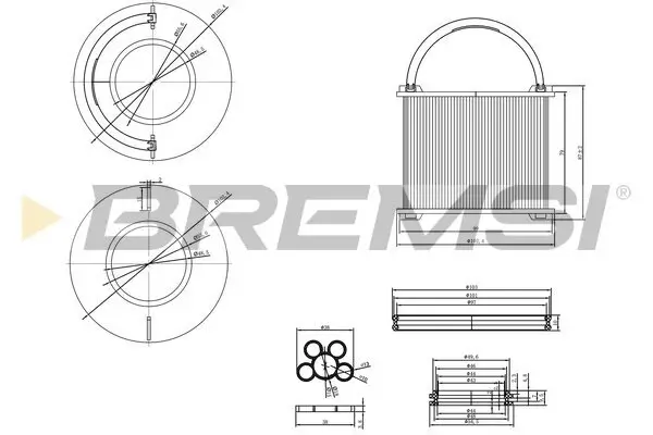 Kraftstofffilter BREMSI FE0762