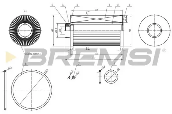 Kraftstofffilter BREMSI FE0763 Bild Kraftstofffilter BREMSI FE0763