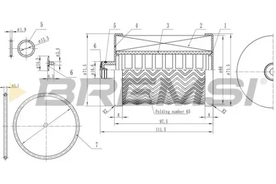 Kraftstofffilter BREMSI FE0771 Bild Kraftstofffilter BREMSI FE0771