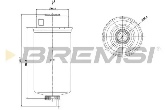 Kraftstofffilter BREMSI FE0778 Bild Kraftstofffilter BREMSI FE0778