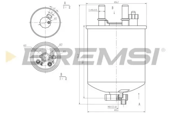 Kraftstofffilter BREMSI FE0784 Bild Kraftstofffilter BREMSI FE0784