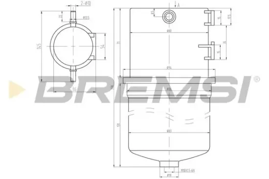 Kraftstofffilter BREMSI FE0788 Bild Kraftstofffilter BREMSI FE0788