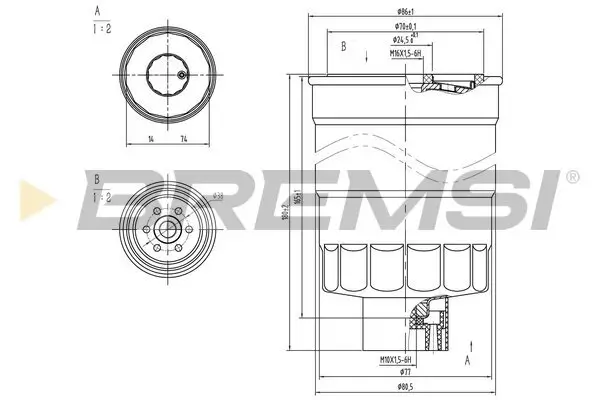 Kraftstofffilter BREMSI FE0789