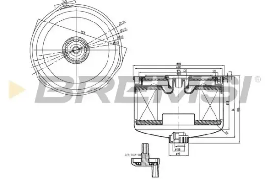 Kraftstofffilter BREMSI FE0795 Bild Kraftstofffilter BREMSI FE0795