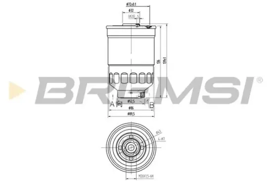 Kraftstofffilter BREMSI FE0797 Bild Kraftstofffilter BREMSI FE0797