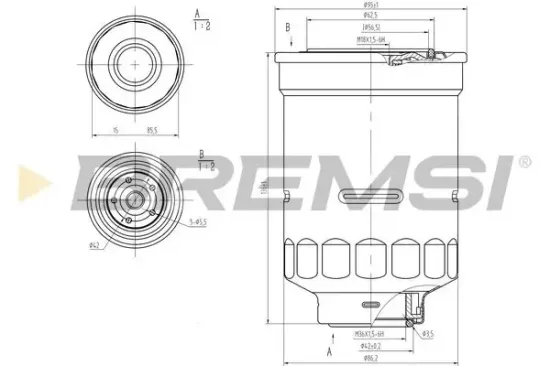 Kraftstofffilter BREMSI FE0798 Bild Kraftstofffilter BREMSI FE0798