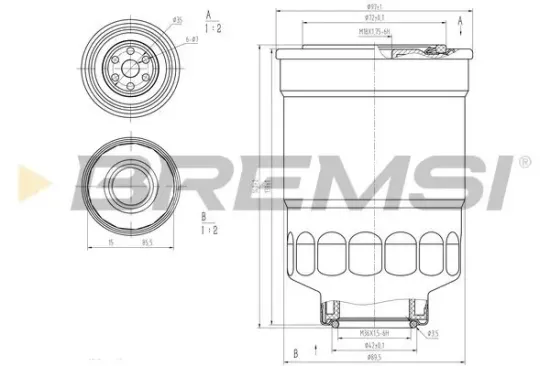 Kraftstofffilter BREMSI FE0799 Bild Kraftstofffilter BREMSI FE0799
