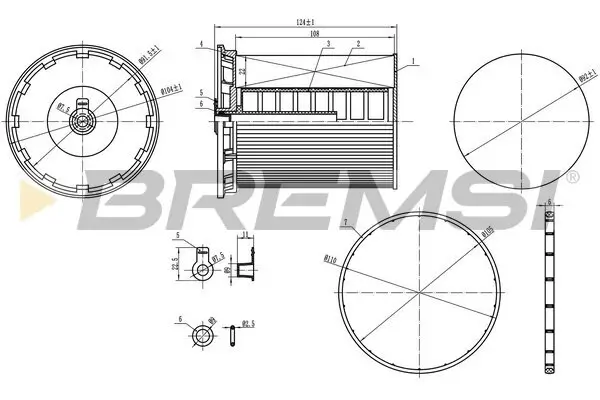 Kraftstofffilter BREMSI FE0802