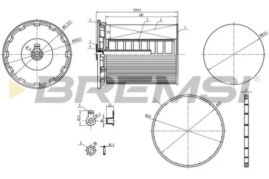 Kraftstofffilter BREMSI FE0802 Bild Kraftstofffilter BREMSI FE0802