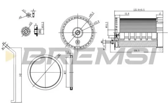 Kraftstofffilter BREMSI FE0803 Bild Kraftstofffilter BREMSI FE0803