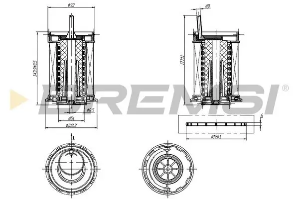 Kraftstofffilter BREMSI FE0806