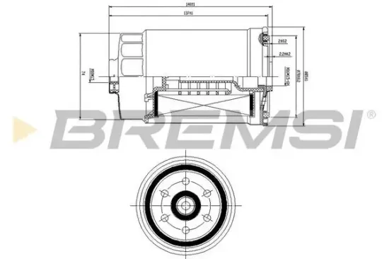 Kraftstofffilter BREMSI FE0822 Bild Kraftstofffilter BREMSI FE0822