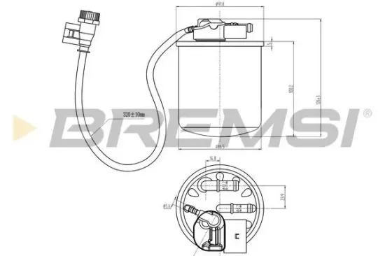 Kraftstofffilter BREMSI FE0824 Bild Kraftstofffilter BREMSI FE0824